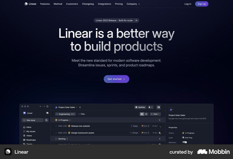 Linear reference screenshot